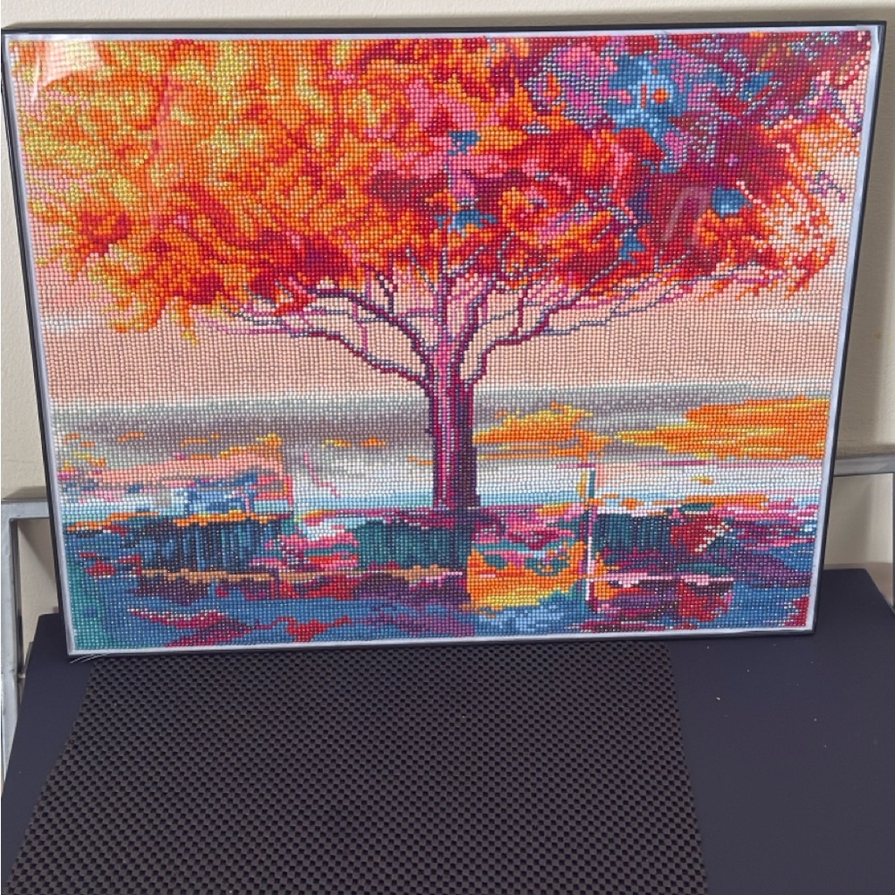 Hand crafted completed Diamond Art painting